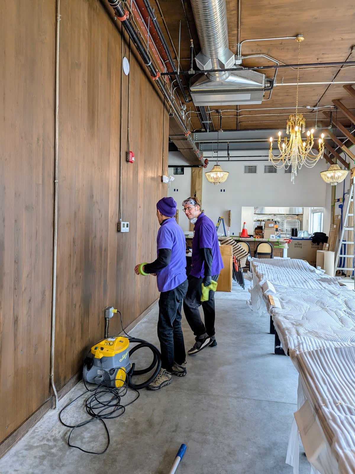 Step 2: Magic Clean Whistler team arrives fully equipped